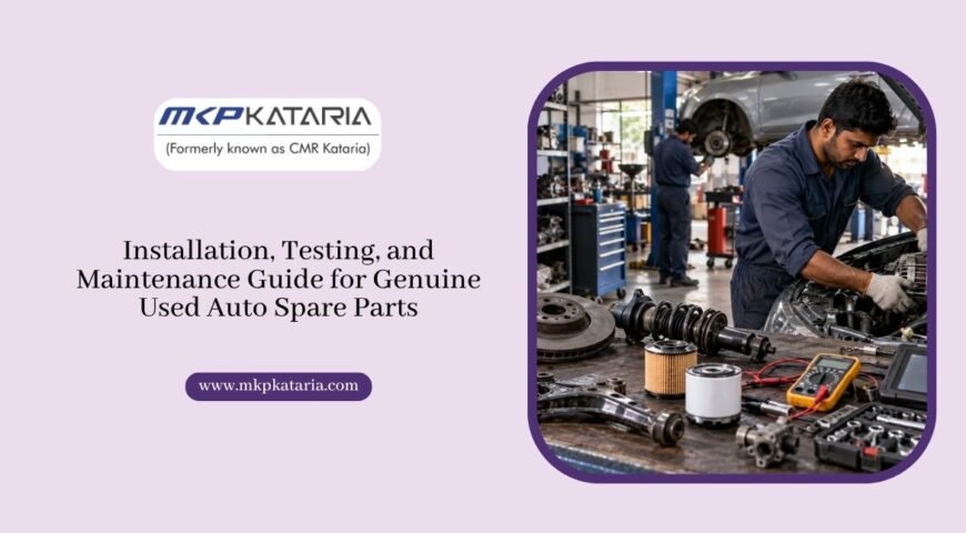 Installation, Testing, and Maintenance Guide for Genuine Used Auto Spare Parts
